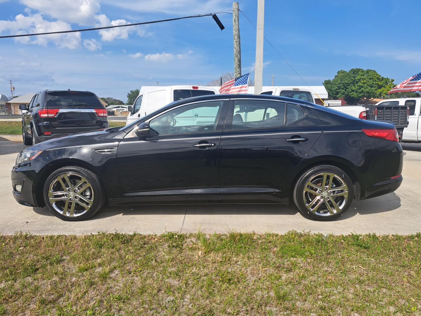 2013 Black /BLACK Kia Optima (5XXGR4A6XDG) , AUTOMATIC transmission, located at 1181 Aurora Rd, Melbourne, FL, 32935, (321) 241-1100, 28.132914, -80.639175 - Photo#0